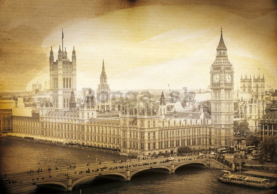 Fototapeta: Westminster (Vintage) - 184x254 cm