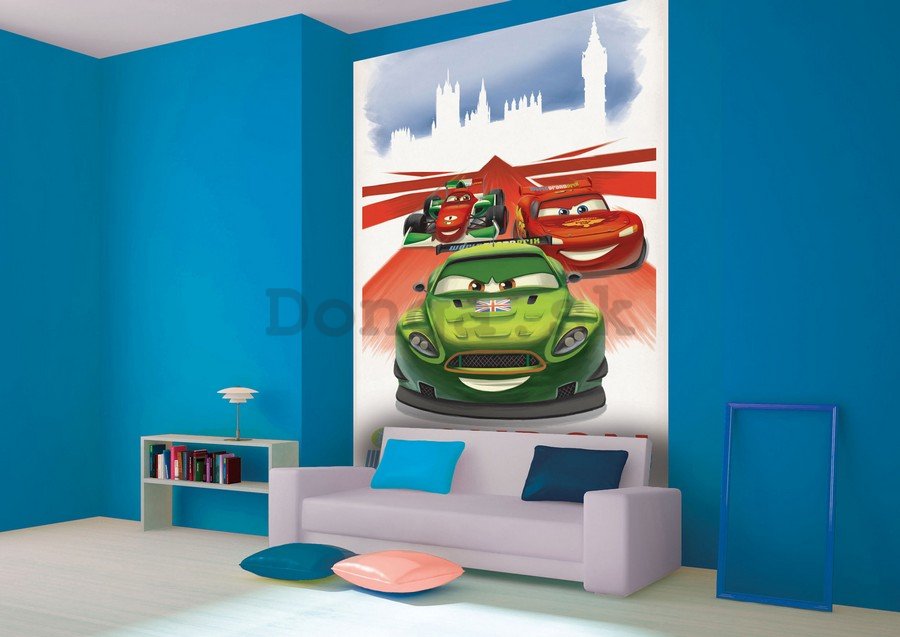 Fototapeta: Cars 2 WGP London (reklama) - 184x254 cm