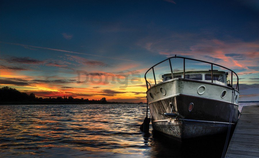 Fototapeta: Rybárska loď - 184x254 cm