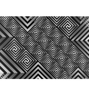 Fototapeta: Čiernobiela abstrakcie (1) - 254x368 cm