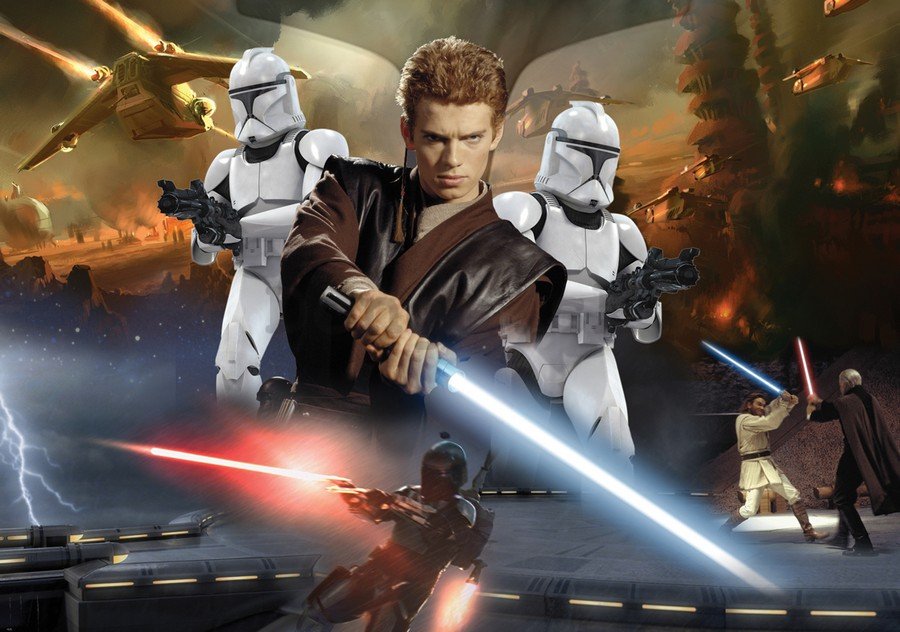 Fototapeta: Star Wars Attack of the Clones (2) - 184x254 cm