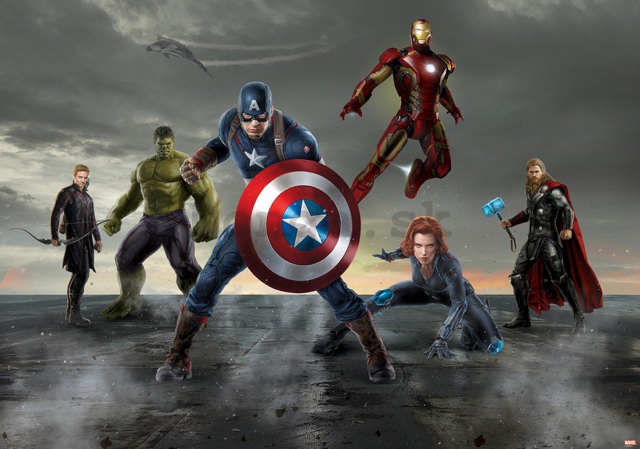 Fototapeta: Avengers (6) - 254x368 cm