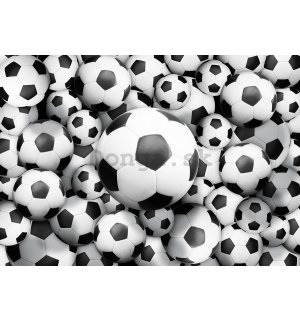 Fototapeta: Futbalové lopty (2) - 184x254 cm