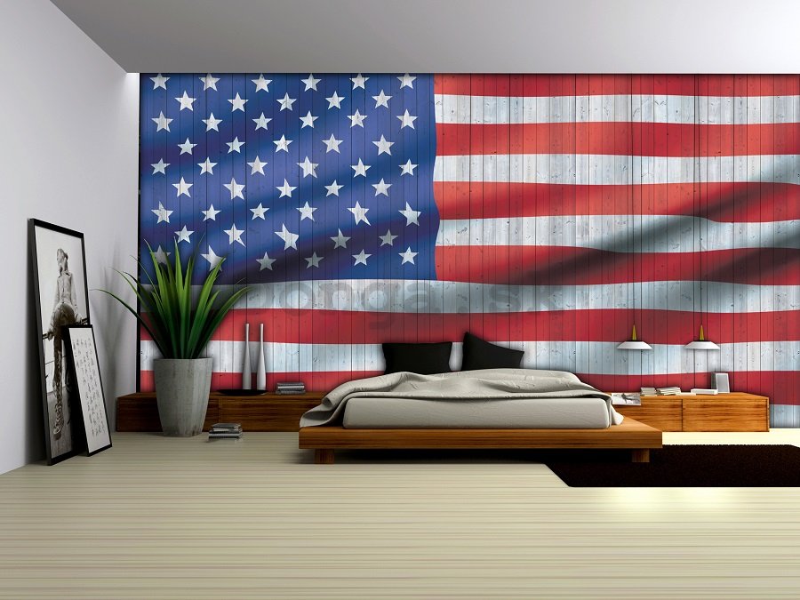 Fototapeta: Vlajka USA (2) - 254x368 cm