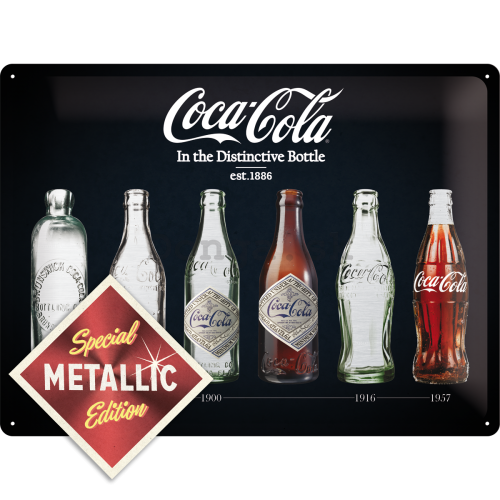 Plechová ceduľa - Coca-Coca fľaše (Special Edition)