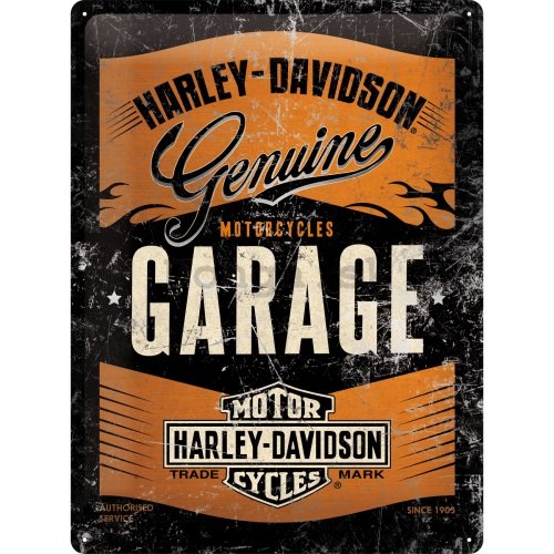Plechová cedule - Harley-Davidson Garage