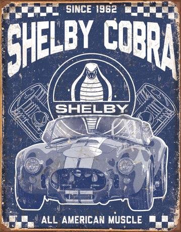 Plechová ceduľa - Shelby Cobra (2)