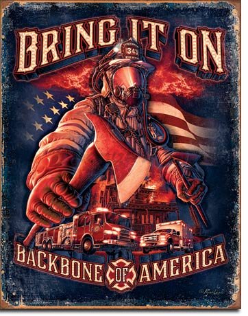 Plechová ceduľa - Bring It On (Backbone America)