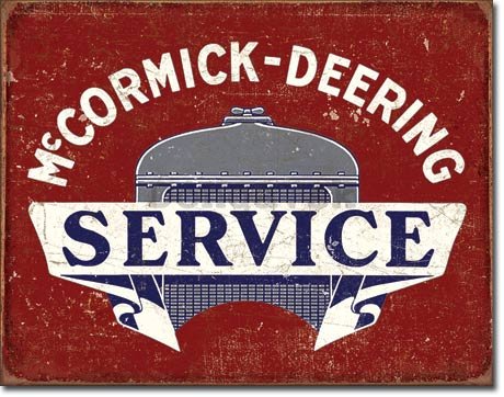 Plechová ceduľa - McCormick Deering Serice