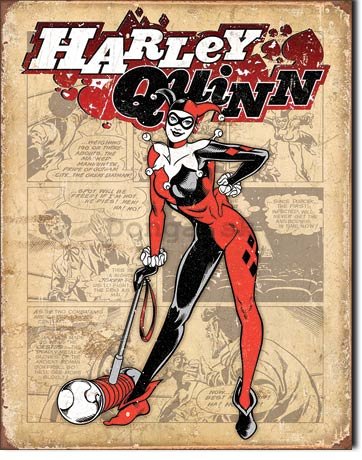 Plechová ceduľa - Harley Quinn (1)