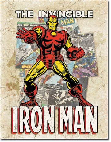 Plechová ceduľa - The Invincible Iron Man (1)
