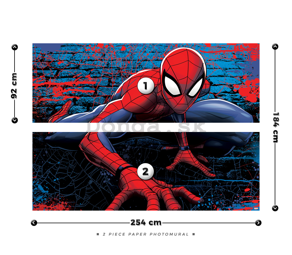 Fototapeta: Spiderman (5) - 184x254 cm