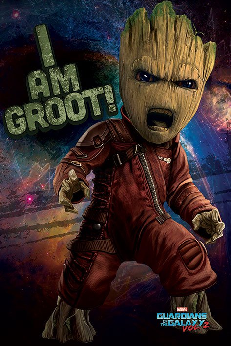 Plagát - Guardians of the Galaxy vol.2 (I am Groot!)