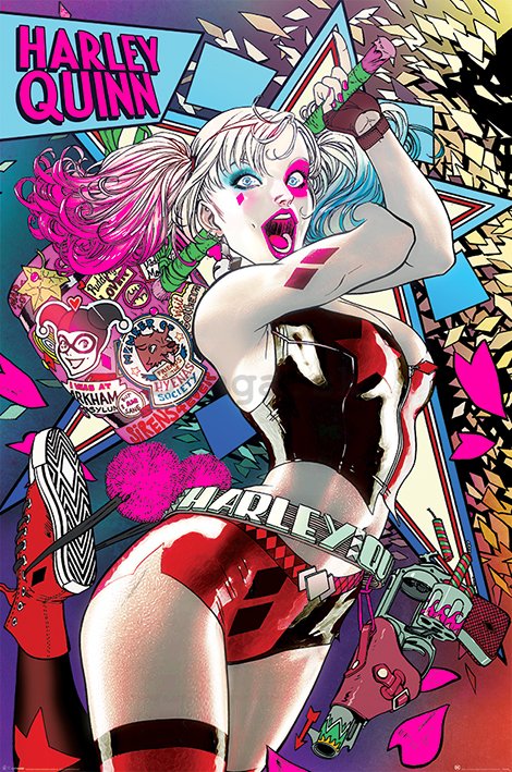 Plagát - Harley Quinn (Neon)