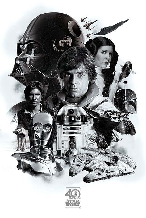 Plagát - Star Wars (40 rokov - výročie)