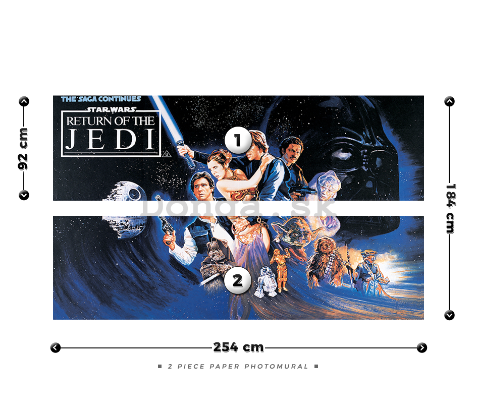 Fototapeta: Star Wars Return of the Jedi (1) - 184x254 cm