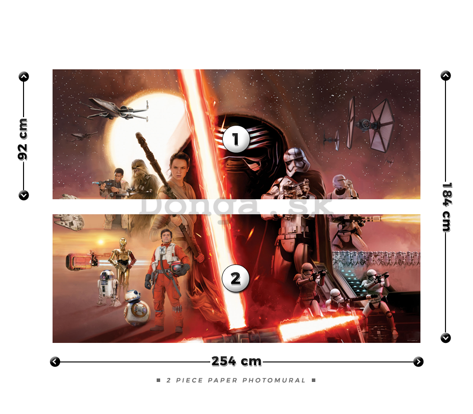 Fototapeta: Star Wars The Force Awakens (1) - 184x254 cm