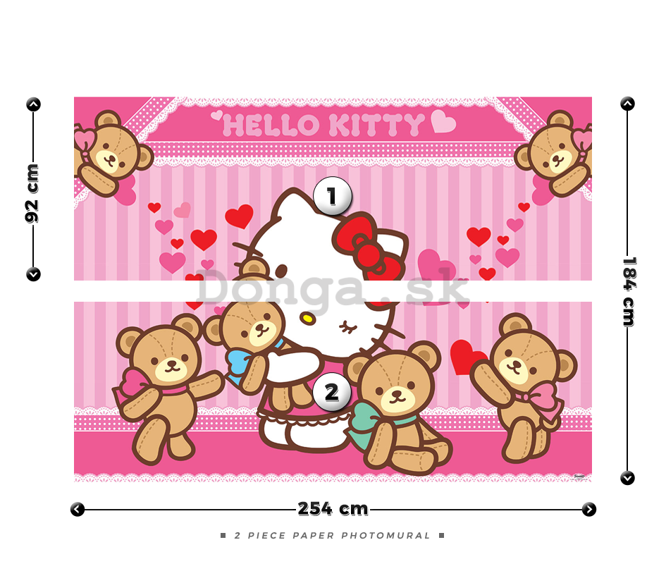 Fototapeta: Hello Kitty (2) - 184x254 cm