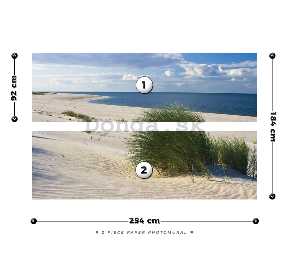 Fototapeta: Piesočná pláž (1) - 184x254 cm
