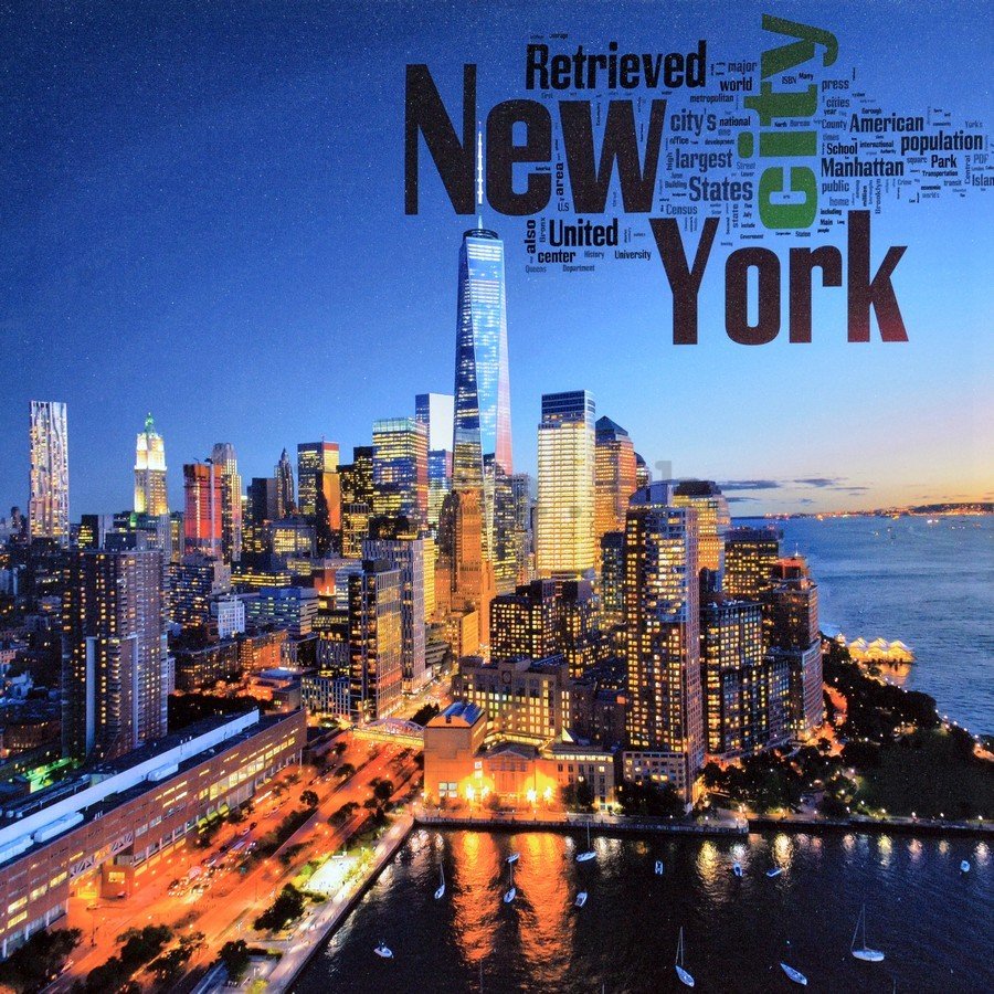 Obraz na plátne - New York (pohlednica)
