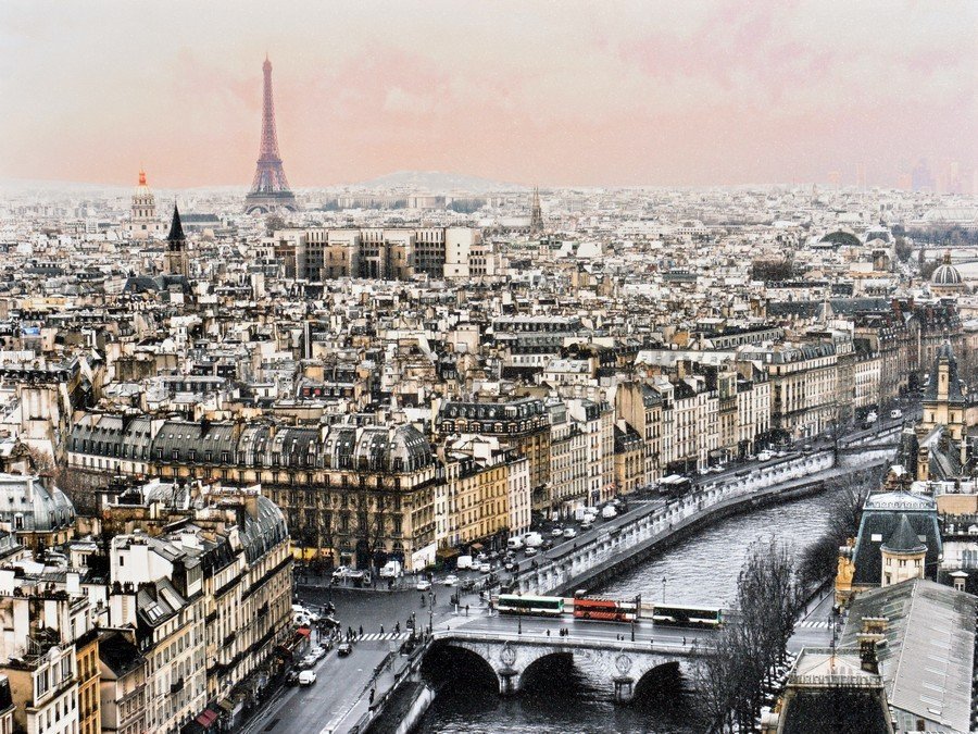 Obraz na plátne - Panorama Paríža (3)