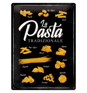 Plechová ceduľa: La Pasta Tradizionale - 40x30 cm