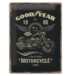 Plechová ceduľa: Good Year (Motorcycle) - 40x30 cm