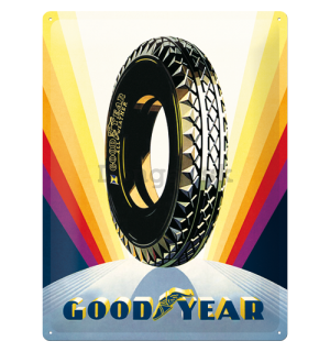 Plechová ceduľa: Good Year (Rainbow Wheel) - 40x30 cm
