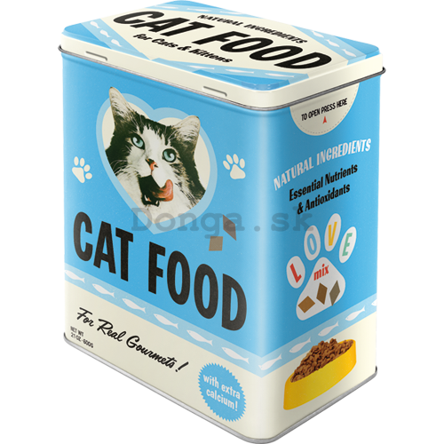 Plechová dóza L - Cat Food