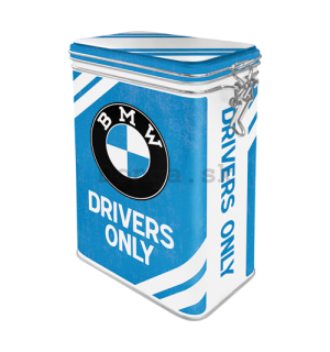 Plechová dóza s klipom - BMW Drivers Only