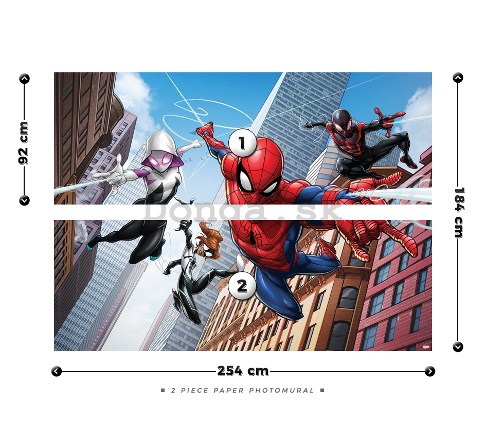 Fototapeta: Spiderman (6) - 184x254 cm