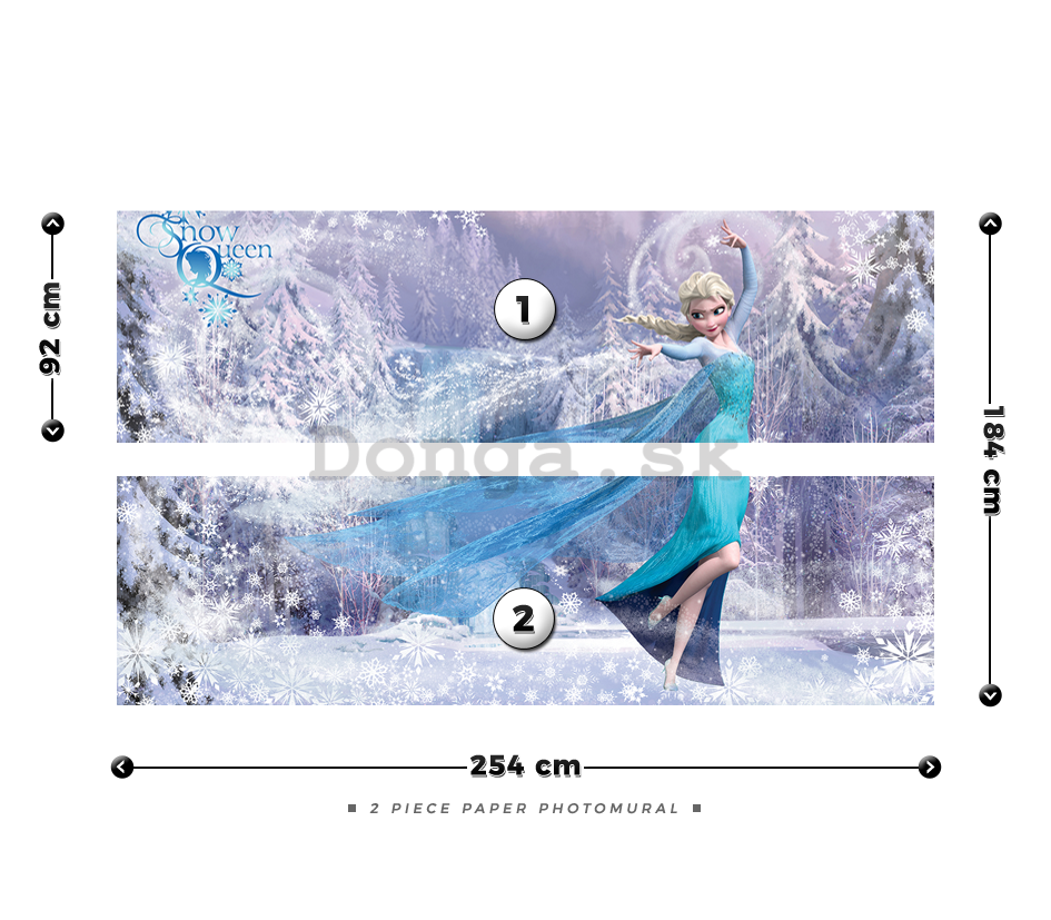 Fototapeta: Frozen (Snow Queen) - 184x254 cm