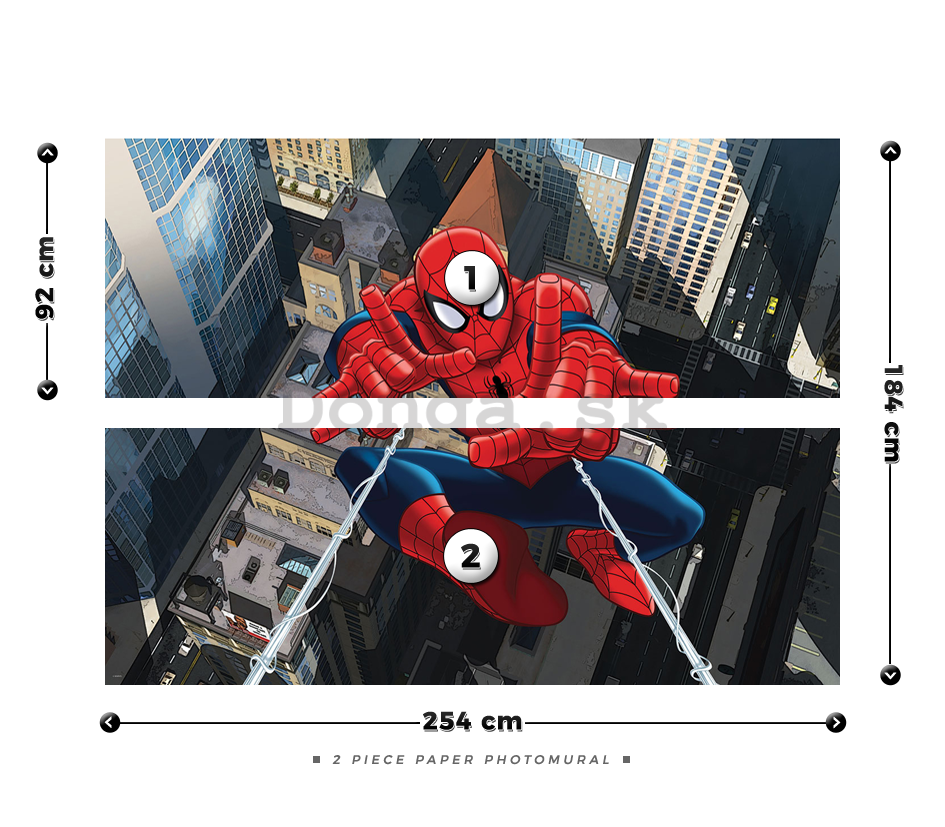 Fototapeta: Spiderman (3) - 184x254 cm