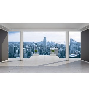 Fototapeta vliesová: Výhľad na Manhattan (Terasa) - 184x254 cm