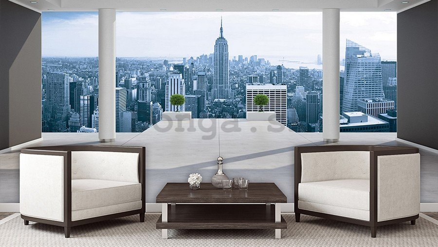 Fototapeta vliesová: Výhľad na Manhattan (Terasa) - 184x254 cm