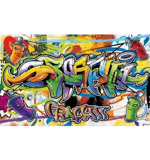 Fototapeta vliesová: Graffiti (2) - 184x254 cm