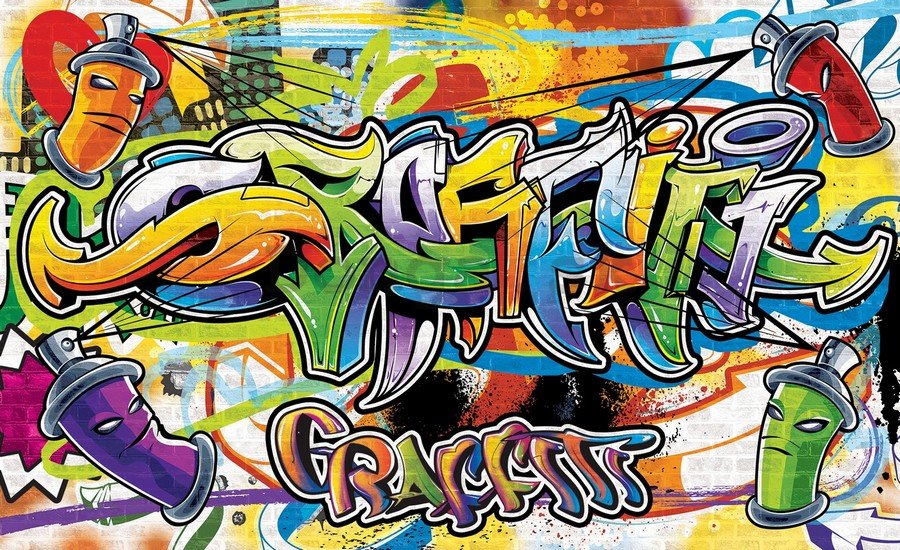 Fototapeta vliesová: Graffiti (2) - 152,5x104 cm