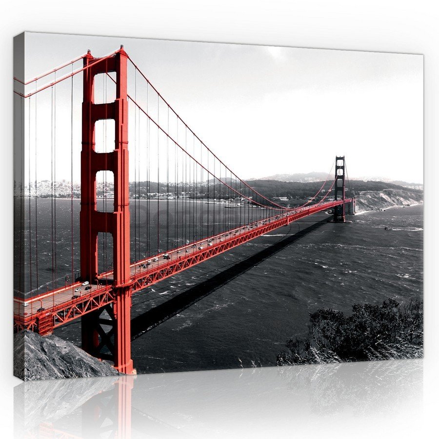 Obraz na plátne: Golden Gate Bridge (1) - 75x100 cm