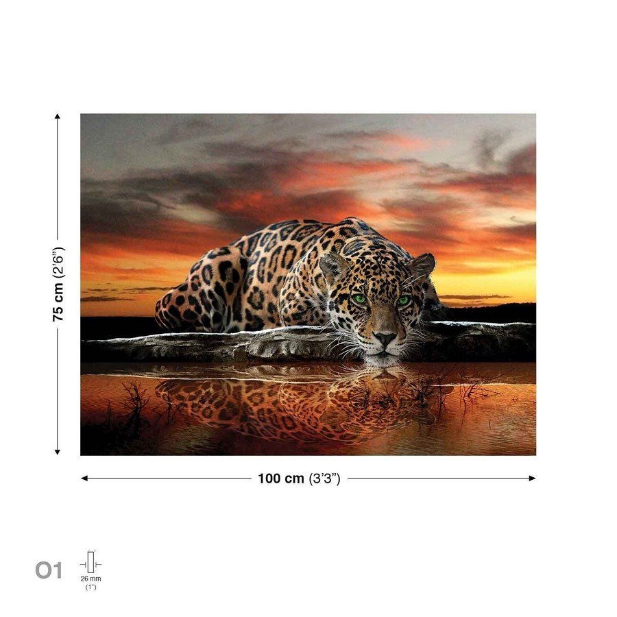 Obraz na plátne: Jaguar - 75x100 cm