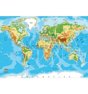 Obraz na plátne: Mapa sveta (3) - 75x100 cm
