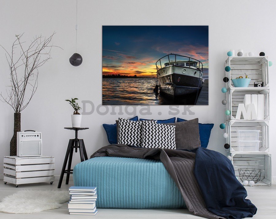 Obraz na plátne: Rybárska loď - 75x100 cm