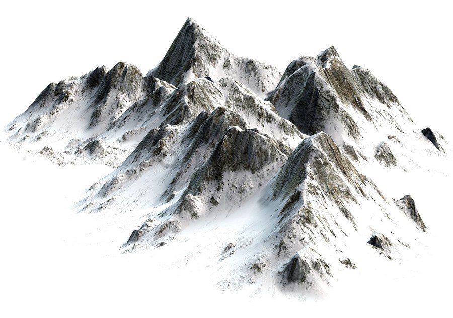 Obraz na plátne: Zasnežené hory - 75x100 cm