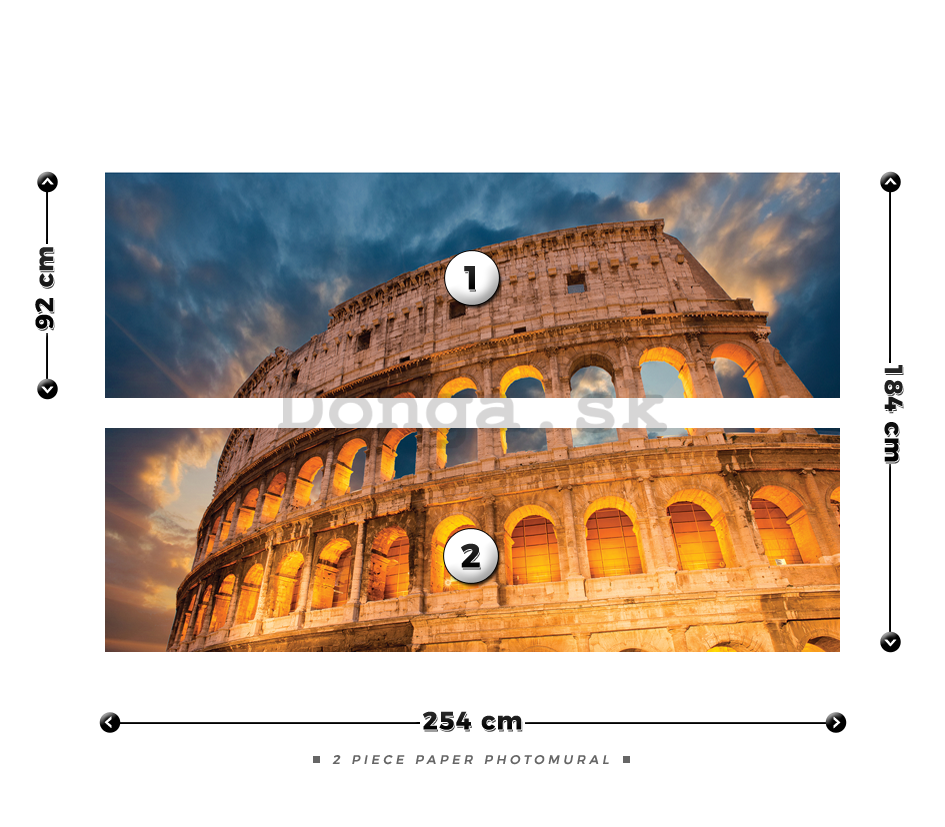 Fototapeta: Koloseum - 184x254 cm