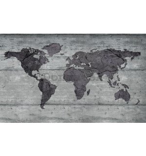 Obraz na plátne: Umelecké mapa sveta (4) - 75x100 cm