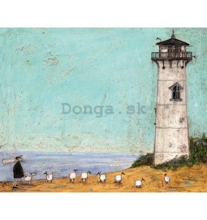 Obraz na plátne - Sam Toft, Seven Sisters and a Lighthouse