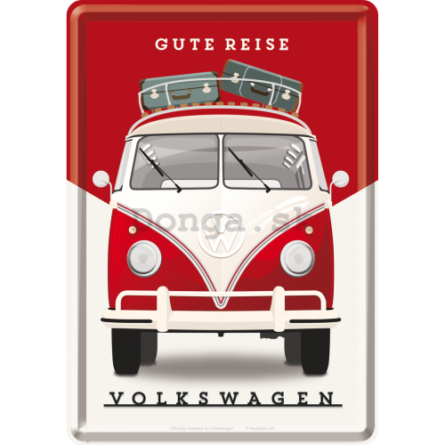 Plechová pohľadnice - Volkswagen (Gute Reise)