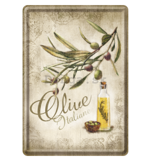 Plechová pohľadnice - Olive