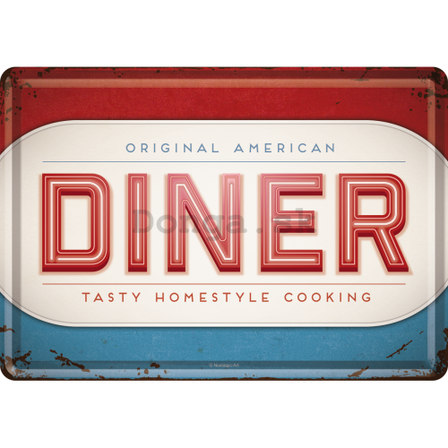 Plechová pohľadnice - Original American Diner