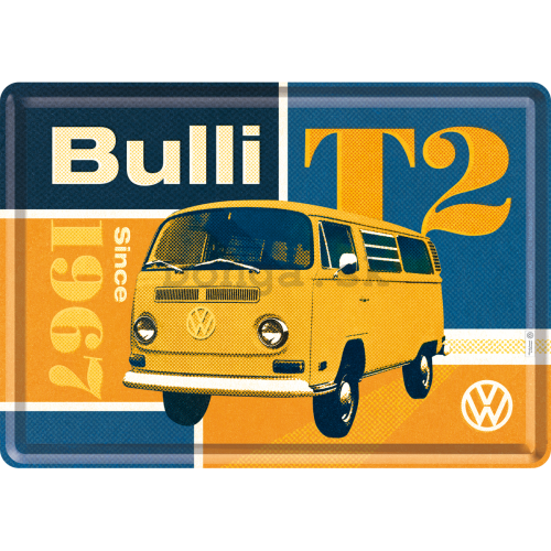 Plechová pohľadnice - T2 Bulli (Since 1967)