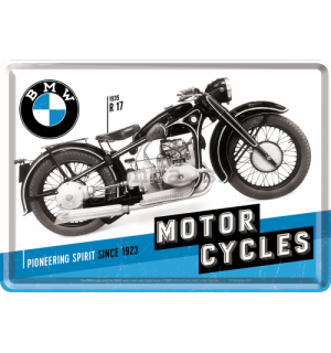 Plechová pohľadnice - BMW Motorcycles (Since 1923)
